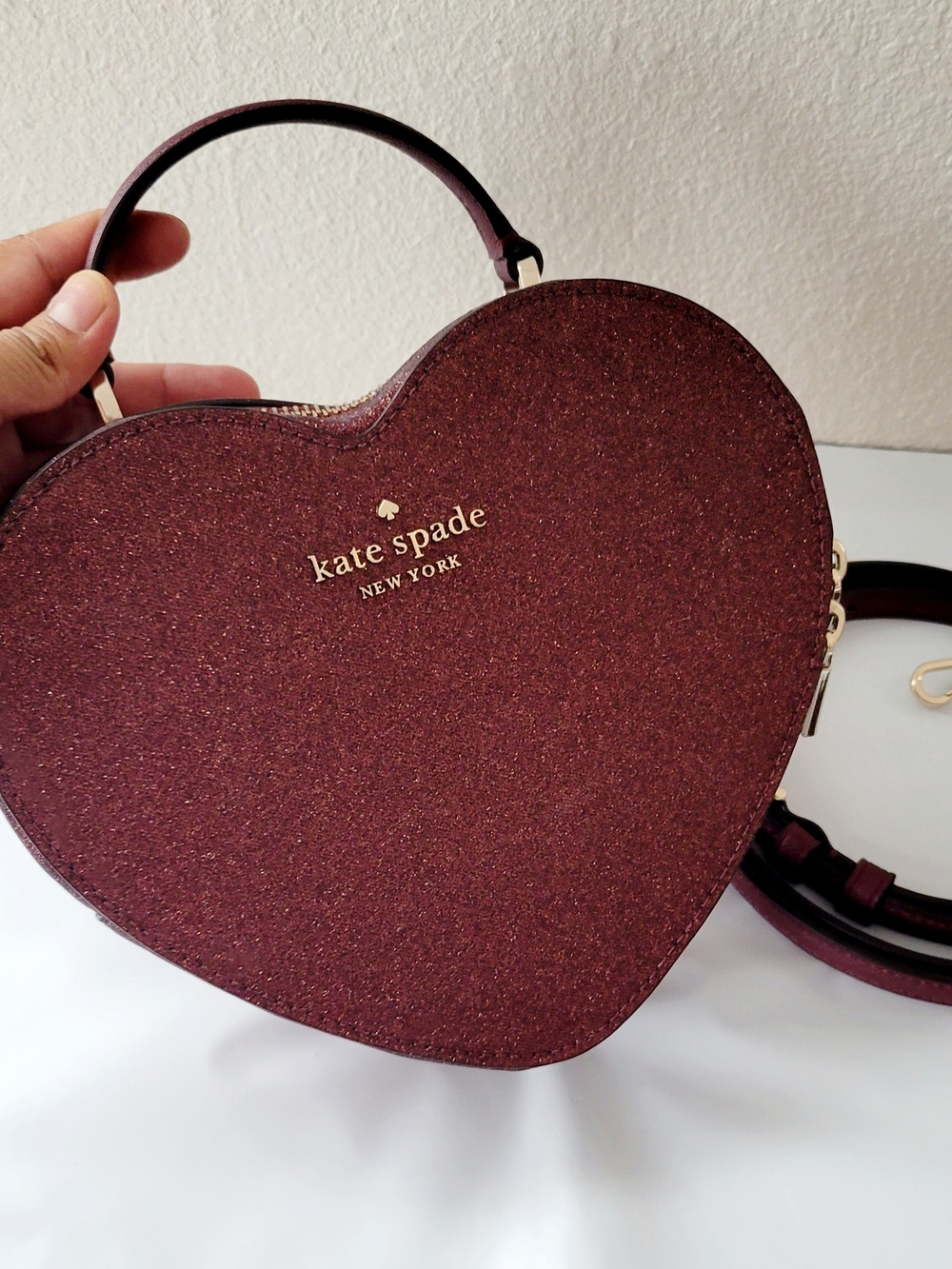 Brand New Kate Spade Love Shack crossbody bag with sparkly heart - Picture 2 of 4